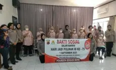 Polwan Polresta Bogor Kota Sambang Silaturahmi Bakti Sosial ke Oma dan Opa di Panti Jompo Hana Gedong 7