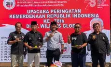 Semarakkan HUT Ke-78 RI, Ganjaran Buruh Berjuang Gelar Upacara Kemerdekaan di Subang