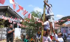 Parade Lomba 17-an Ala Ganjaran Buruh Berjuang Dimeriahkan Buruh dari 10 Perusahaan