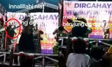 Ketika Maut Datang Menjemput Tak Kenal Tempat, Pria Paruh Baya Jatuh di Atas Panggung Saat Joged Perayaan HUT RI