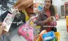 Pakai Uang Mainan, Pembeli Ini Ngamuk Saat Bayar Belanjaan di Kasir