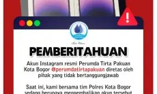 Tirta Pakuan dan Polresta Buru Peretas IG Resmi Tirta Pakuan