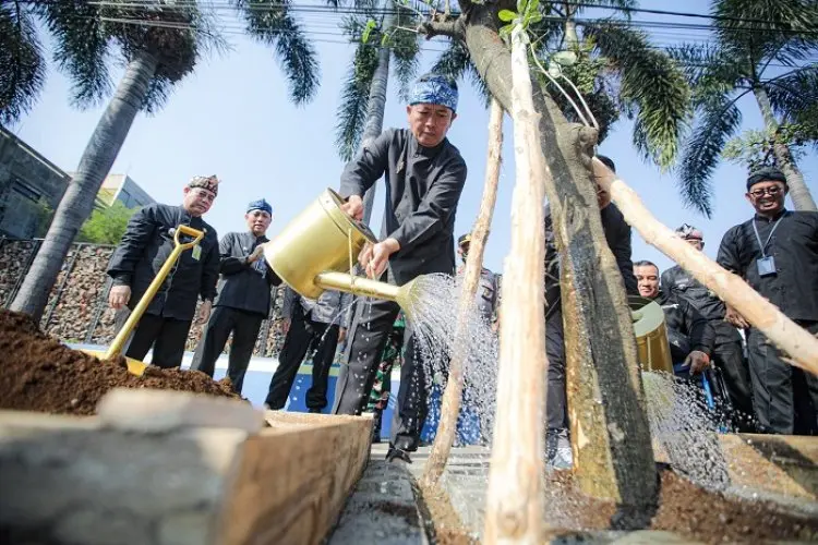 Pemkot Bandung Tanam 100 Pohon Pule Sepanjang Jalan Sudirman