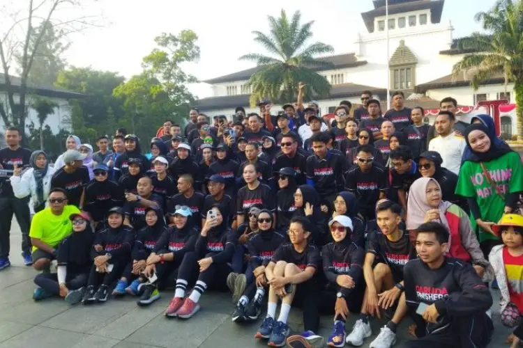 Lari Pagi di Gasibu, Ini Pesan AHY