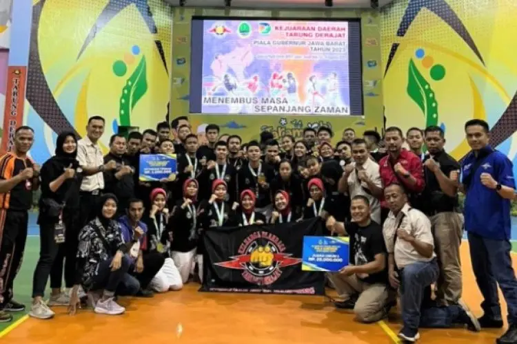 Kontingen Kota Bandung Cemerlang di Kejuaraan Daerah Tarung Derajat Piala Gubernur Jabar 2023