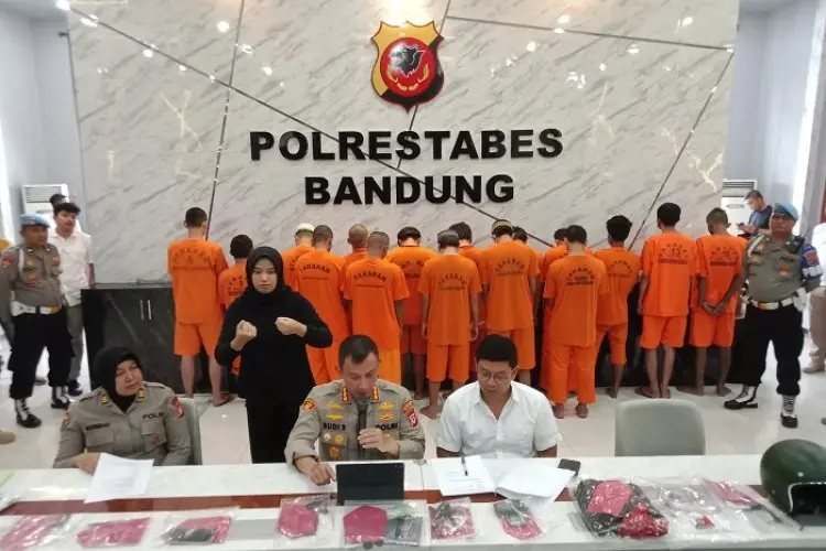 Puluhan Pelaku Curanmor dan Kejahatan Jalanan Diringkus Polrestabes Bandung