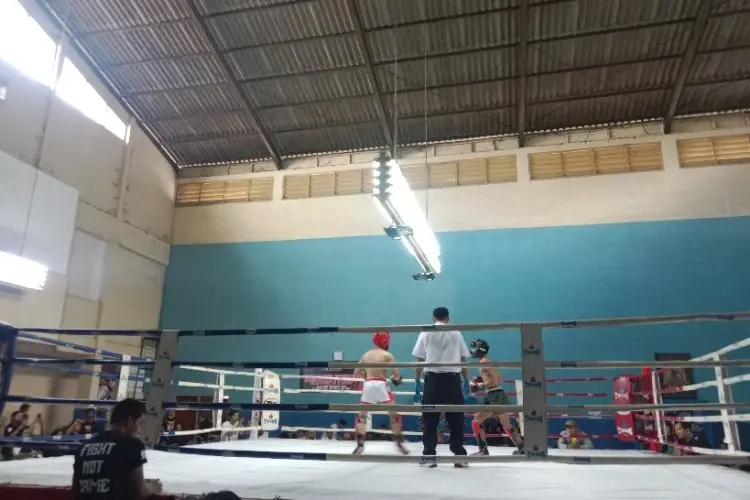 Petarung Kick Boxing di Jabar Bertarung Dalam Boss Kick Home Tournament