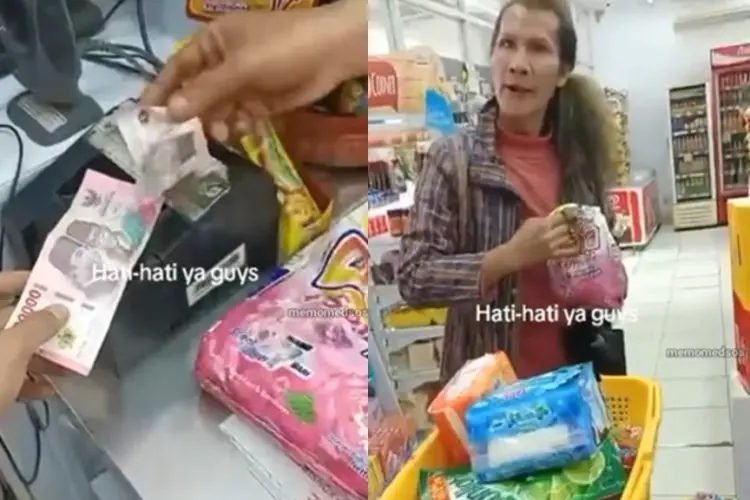 Pakai Uang Mainan, Pembeli Ini Ngamuk Saat Bayar Belanjaan di Kasir