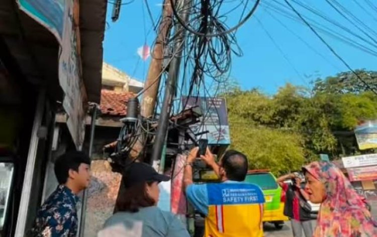 Kabel di Kota Bogor Semrawut, Begini Cara PUPR Merapikannya 