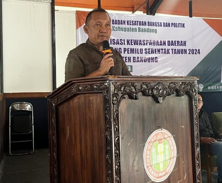 Kesbangpol Kab Bandung Tekankan Pentingnya Kewaspadaan Daerah jelang Pemilu Serentak 2024