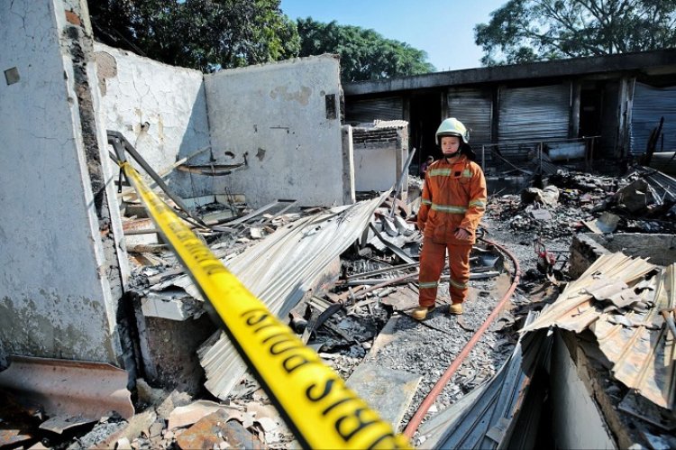 Bara Api Masih Menyala, Polisi Belum Gelar Olah TKP Pasar Sadang Serang
