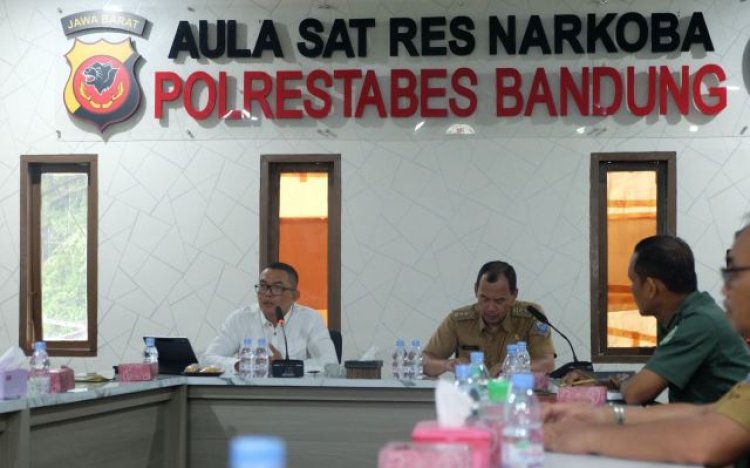 Satresnarkoba Polrestabes Bandung Gelar FGD Bahas Kampung Bebas Narkoba
