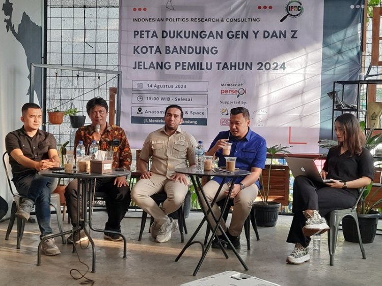 Survei IPRC: Prabowo Subianto Dominasi Suara Pemilih Gen Z dan Y Kota Bandung
