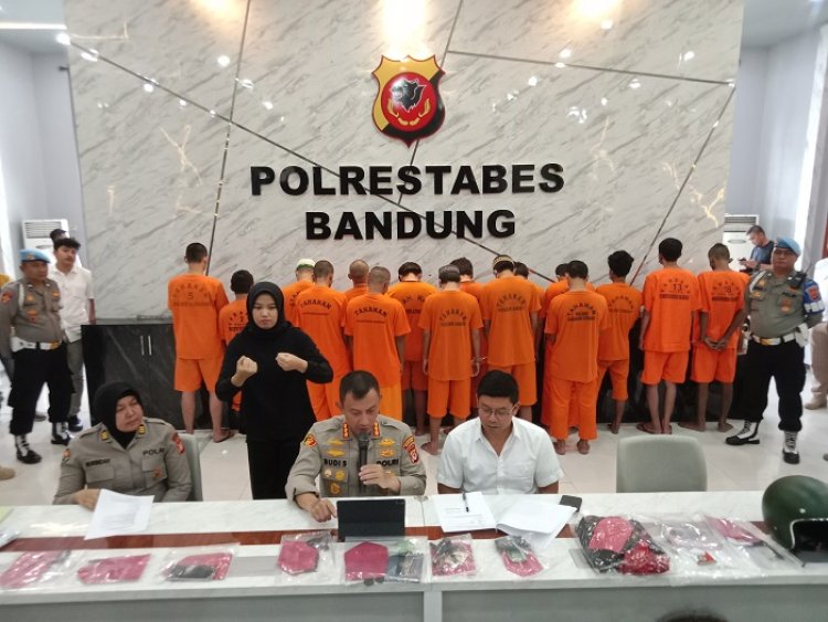 Puluhan Pelaku Curanmor dan Kejahatan Jalanan Diringkus Polrestabes Bandung