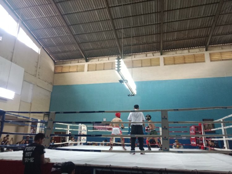 Petarung Kick Boxing di Jabar Bertarung Dalam Boss Kick Home Tournament
