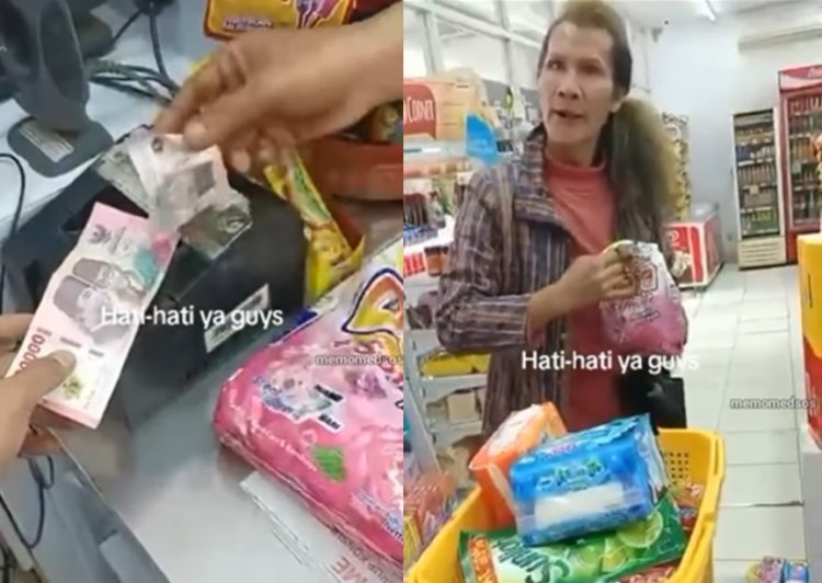 Pakai Uang Mainan, Pembeli Ini Ngamuk Saat Bayar Belanjaan di Kasir