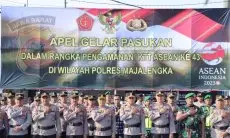 Jelang KTT ASEAN, Personel Polres Majalengka Siaga Amankan Bandara Kertajati