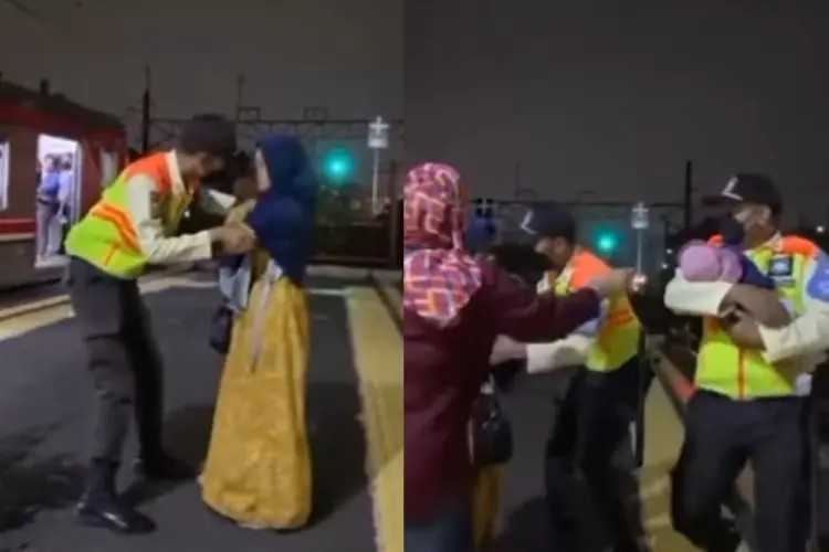 Petugas Gagalkan Aksi Nekat Wanita yang Hendak Buang Bayinya ke Rel Kereta Api di Jaksel