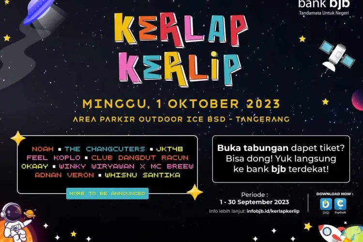 bank bjb Berikan Kemudahan Mendapatkan Tiket VIP Kerlap Kerlip Festival 2023