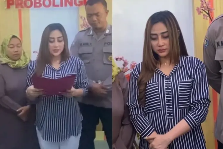 Sambil Baca Teks, Luluk TikToker Istri Polisi yang Marahi Anak Magang di Swalayan Minta Maaf