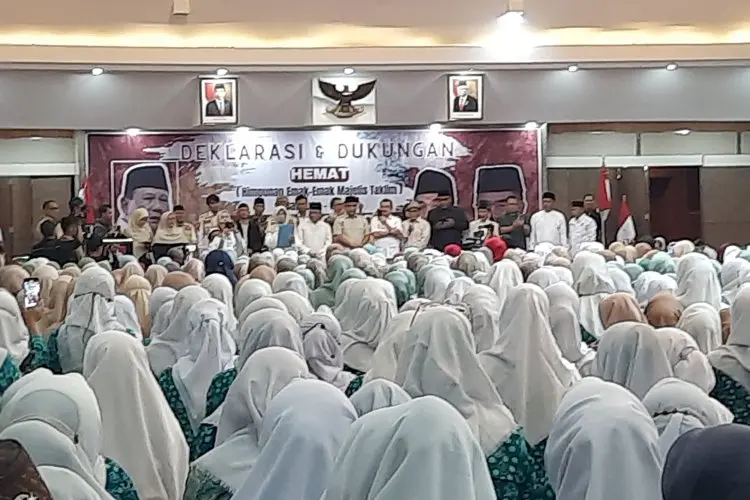 Emak-emak dari 541 Majelis Taklim di Bandung dan Cimahi Deklarasi Dukung Prabowo