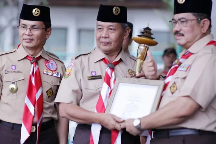 Juara I di Kwarda Jabar,  Kwarcab Pramuka Kabupaten Bogor Bikin Burhanudin Bangga