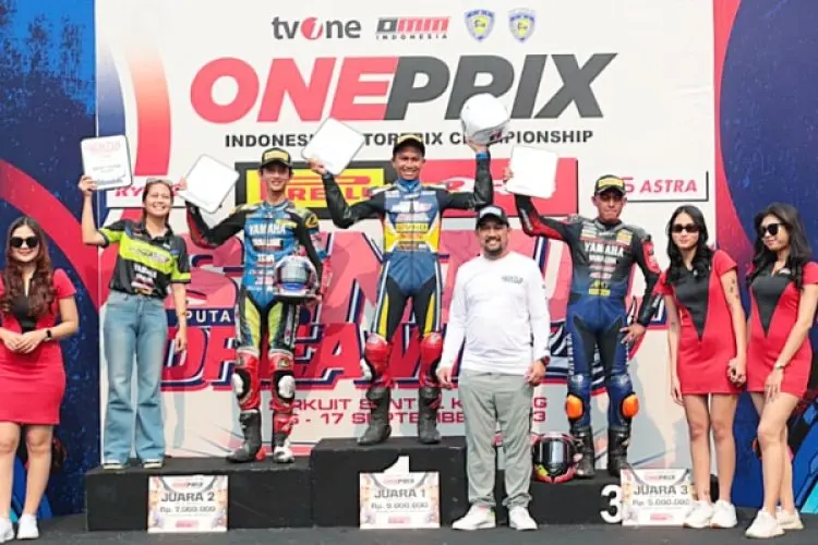 Sengit, Felix Pembalap Kabupaten Bogor Kusai OnePrix 2023 Seri 4 di Sentul