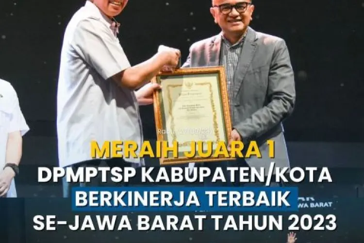 Kinerja DPMPTSP Kota Bandung Terbaik di Jawa Barat