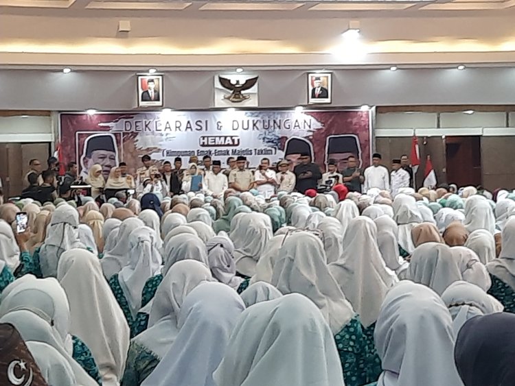 Emak-emak dari 541 Majelis Taklim di Bandung dan Cimahi Deklarasi Dukung Prabowo