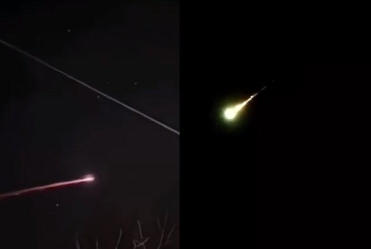 Kilatan Cahaya Diduga Meteor Jatuh Hebohkan Jagat Media Sosial, Terekam Jelas oleh Kamera Warga