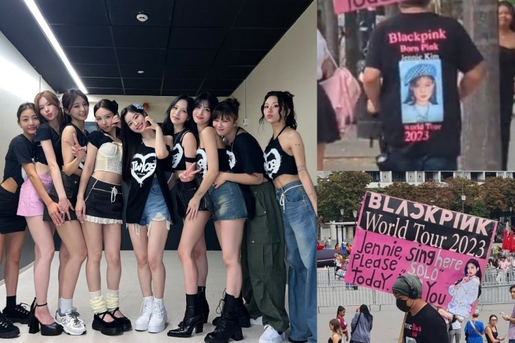 Salah Server, Penggemar BLACKPINK dengan Kaos Gambar Jennie Datang ke Konser TWICE di Prancis