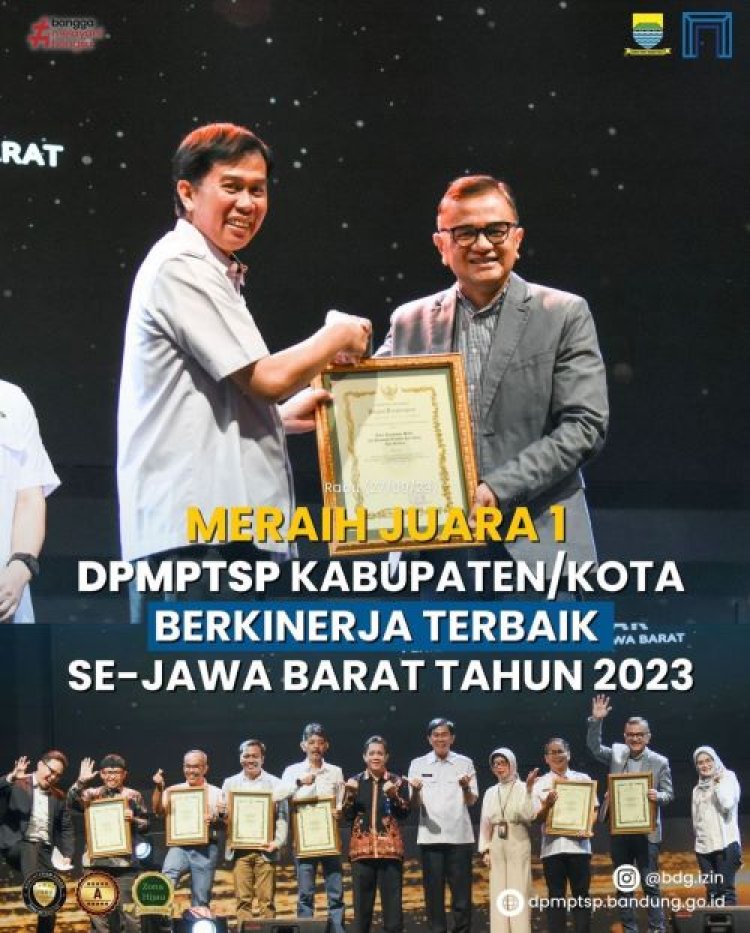 Kinerja DPMPTSP Kota Bandung Terbaik di Jawa Barat