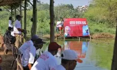 Ganjar Sejati Gelar Gebyar Mancing Mania di Depok, Sebar 50 Kg Ikan