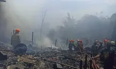 Gudang Limbah Sepatu di Cibaduyut Ludes Terbakar