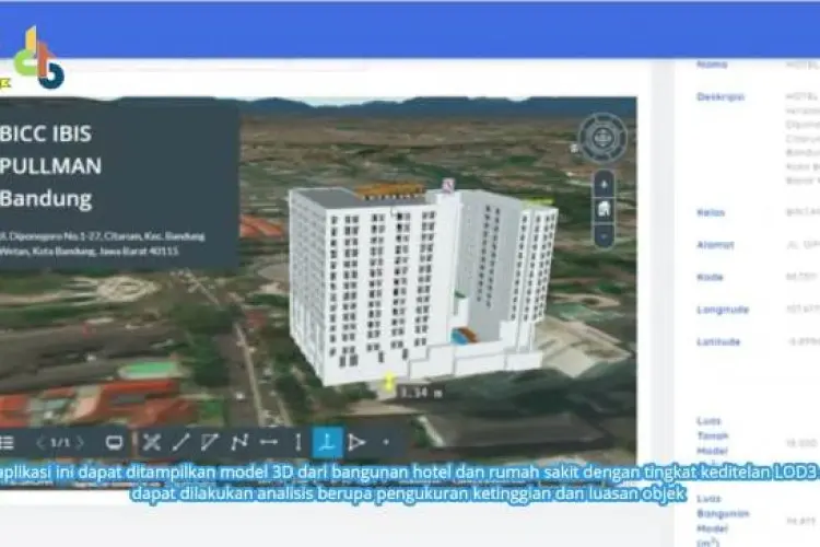 Di Kota Bandung, Hitung Pajak PBB Cukup dengan 3D City Model
