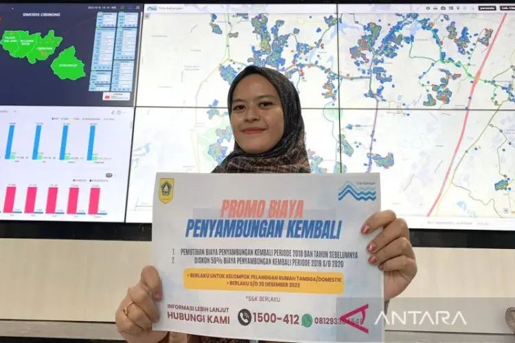 Tirta Kahuripan Kasih Diskon Biaya Penyambungan Kembali Langganan Air