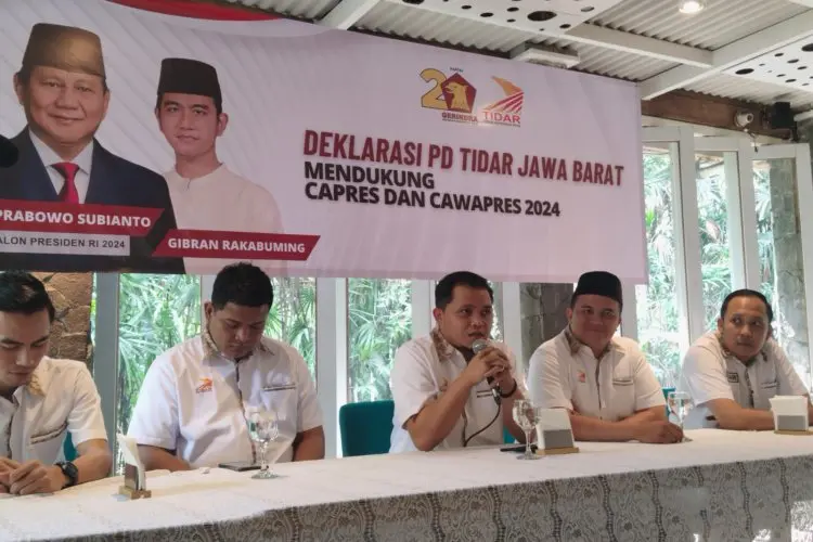 Tidar Jabar  Deklarasikan Gibran Rakabuming Raka Jadi Cawapres Prabowo