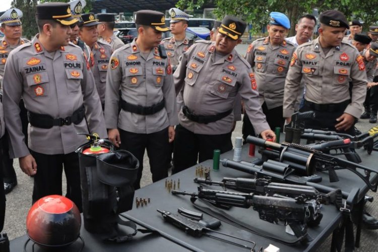 Polres Tasikmalaya Kota Cek Kelayakan Peralatan Pengamanan Pemilu