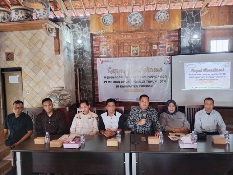 Jelang Tahapan Pemilu, Bawaslu Tatar 18 Parpol di Cirebon