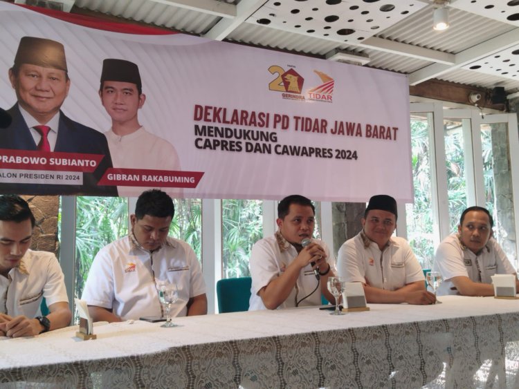Tidar Jabar  Deklarasikan Gibran Rakabuming Raka Jadi Cawapres Prabowo
