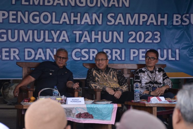 BRI Gelar Peletakan Batu Pertama Pembangunan TPST BSU Tugu Mulya di Kabupaten Kuningan