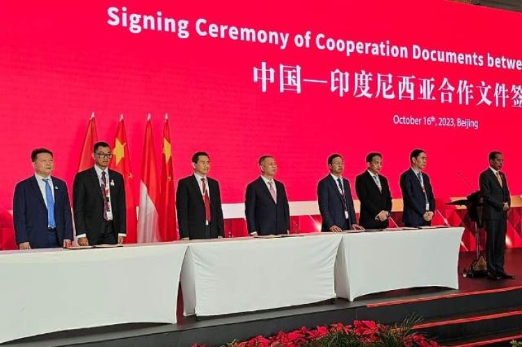 Wujudkan Misi Investasi, Presiden Jokowi Saksikan Kesepakatan Kerja Sama PLN dengan 9 Perusahaan di ICBF China 2023