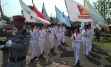 Gelar Kirab Sosialisasi Pemilu 2024, KPU KBB Libatkan Ribuan PPK dan PPS se-Bandung Barat