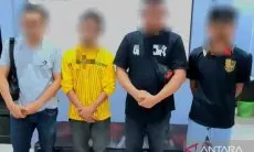 Empat Pemuda Ini Diamankan Polisi Ketika Lagi Asyik Judi Slot