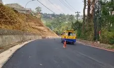 Masuki Tahapan Finishing, Jalan Kolmas yang Sempat Longsor Bisa Segera Digunakan Dua Arah
