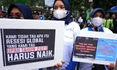 Ribuan Buruh Gelar Aksi, Tolak PP 51 Tahun 2023 Tentang Penetapan Upah