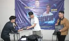 Alam Ganjar Berbagi Pengalaman Memulai Usaha Bersama HIPMI Perguruan Tinggi se Kota Bandung