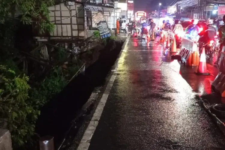 Pemkot Bogor Ikut Intervensi Perbaikan Tebing Jalan Raya Tajur yang Longsor