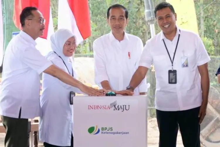Padukan Konsep Alam, Budaya dan Manusia, Presiden Jokowi Gelar Groundbreaking Kantor BPJS Ketenagakerjaan di IKN