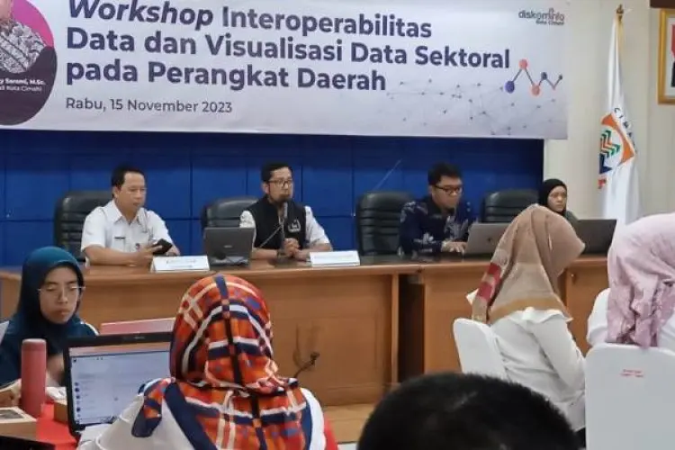 Genjot Kualitas Publikasi Data, Diskominfo Kota Cimahi Gelar Workshop Interoperablitas Data dan Visualisasi Data Sektoral